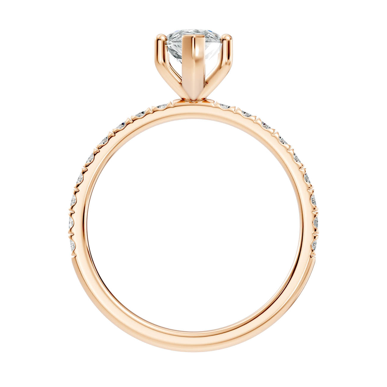 .50-1.50 Ct. Pear Cut Diamond Pavé Engagement Ring (ja11-e) 5