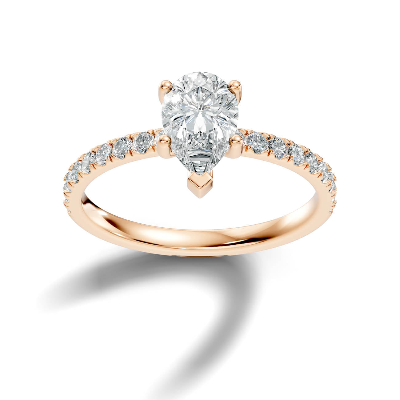 .50-1.50 Ct. Pear Cut Diamond Pavé Engagement Ring (ja11-e) 7