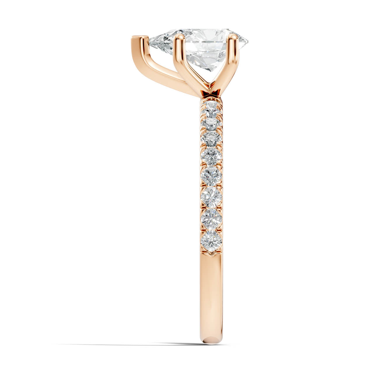 .50-1.50 Ct. Pear Cut Diamond Pavé Engagement Ring (ja11-e) 8