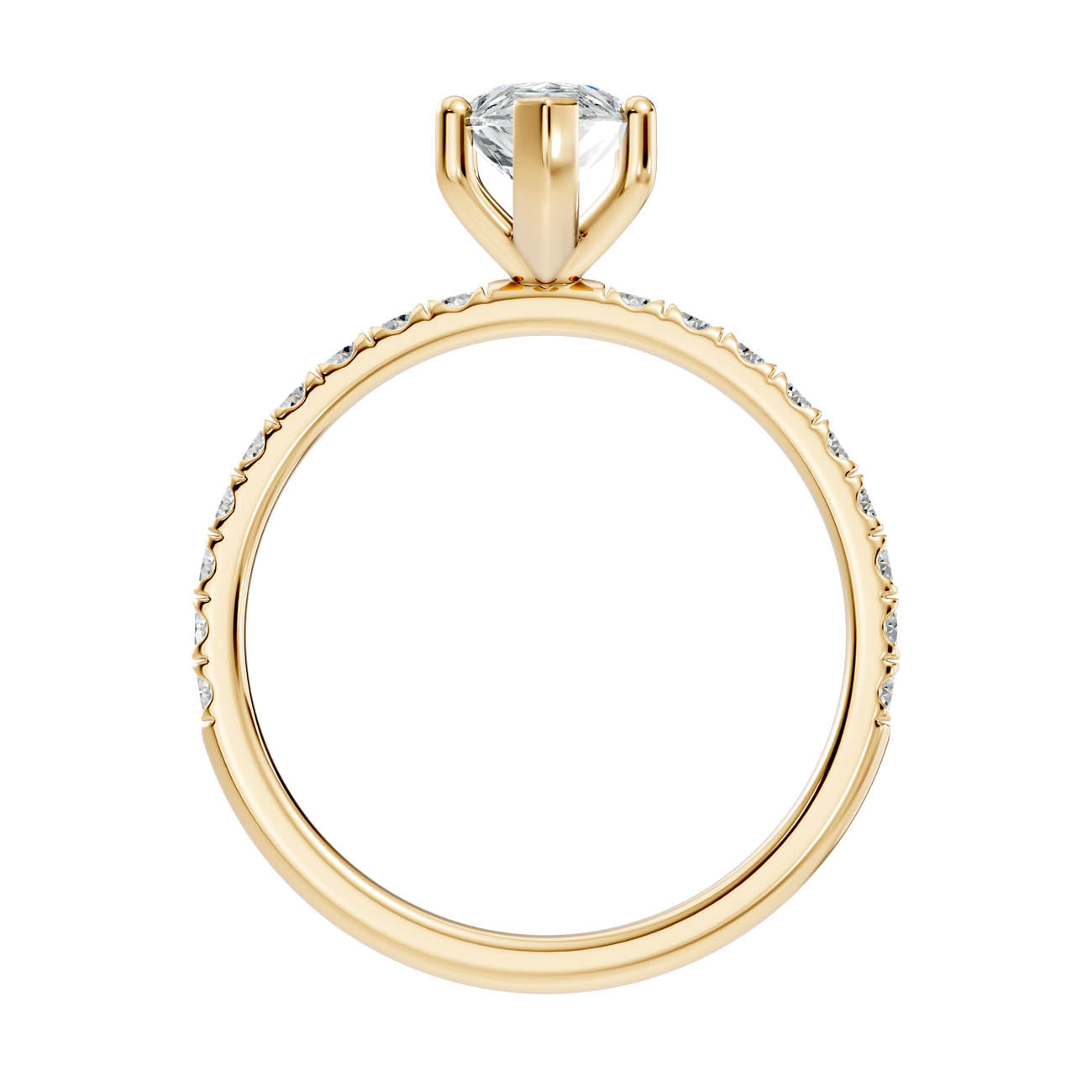 .50-1.50 Ct. Pear Cut Diamond Pavé Engagement Ring (ja11-e) 14
