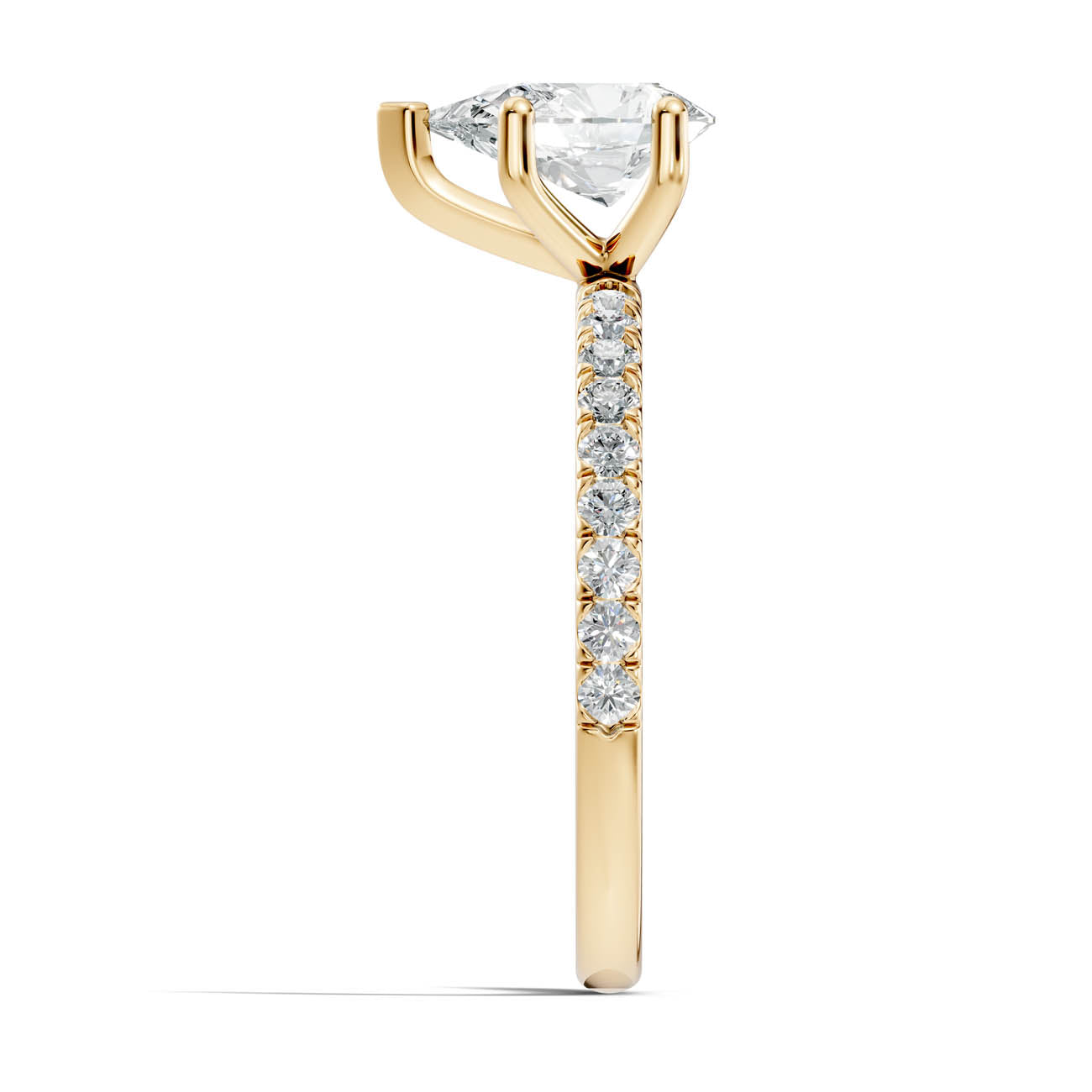 .50-1.50 Ct. Pear Cut Diamond Pavé Engagement Ring (ja11-e) 15