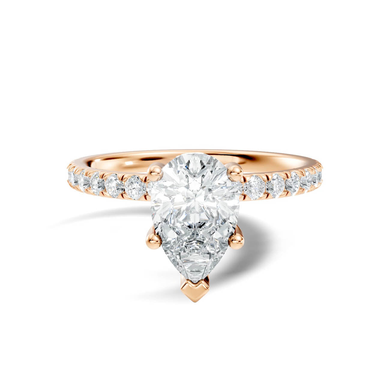 .50-1.50 Ct. Pear Cut Diamond Pavé Engagement Ring (ja11-e) 6