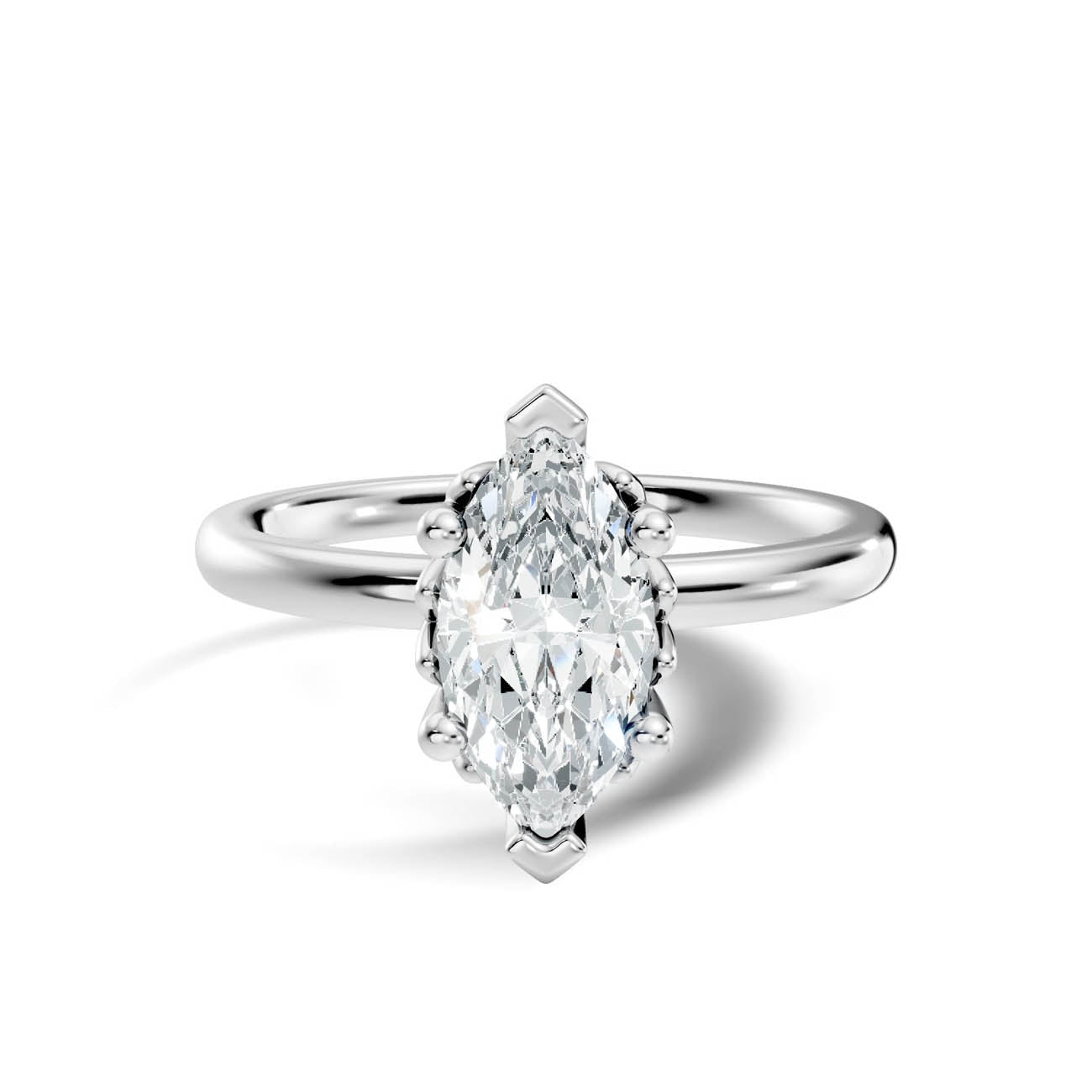.50-1.50 Ct. Classic Marquise Diamond Solitaire Ring with Six-Prong Setting (ja13-d copy) 10