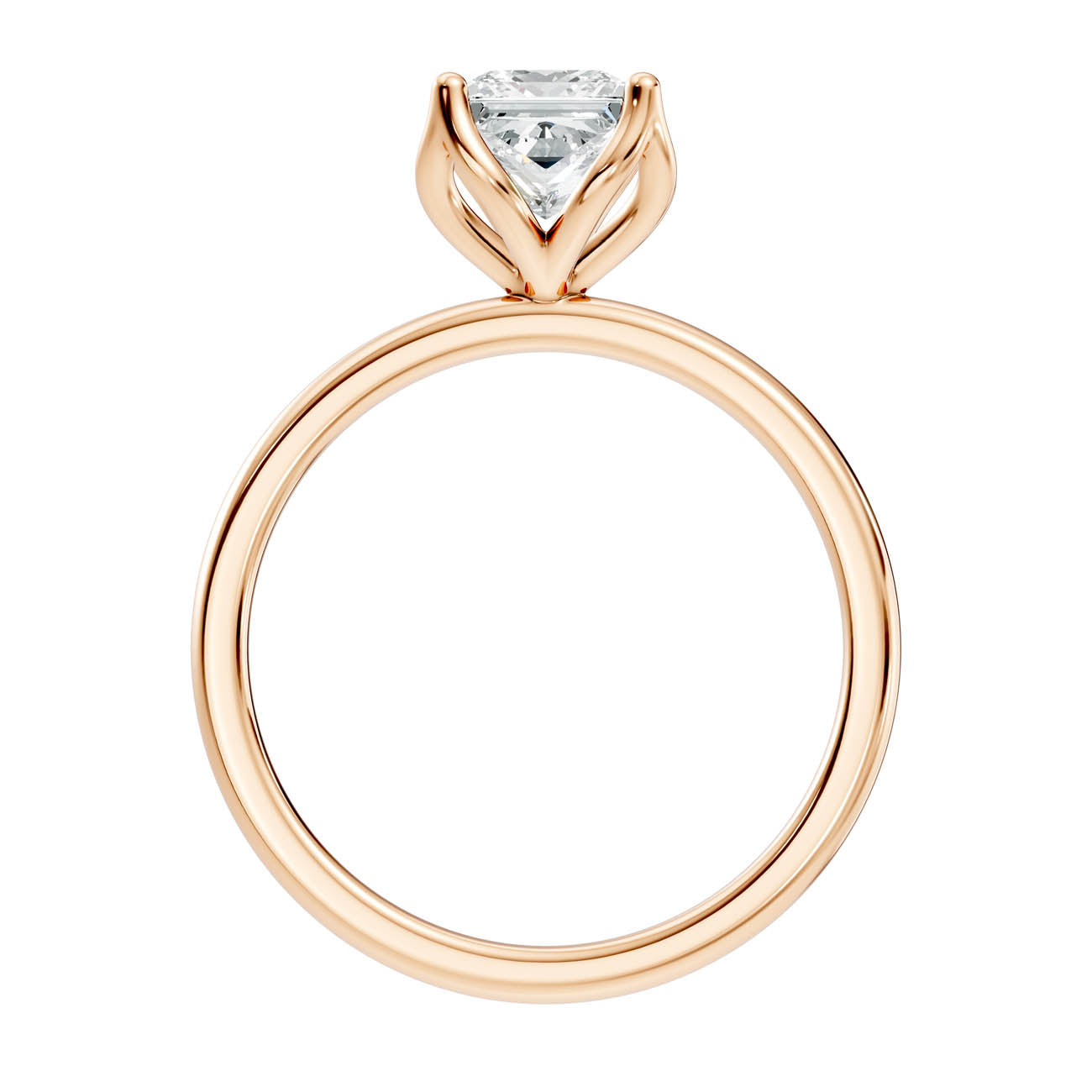 .50-1.50 Ct. Princess Cut Diamond Solitaire Ring with Four-Prong Setting (ja14-b copy) 5