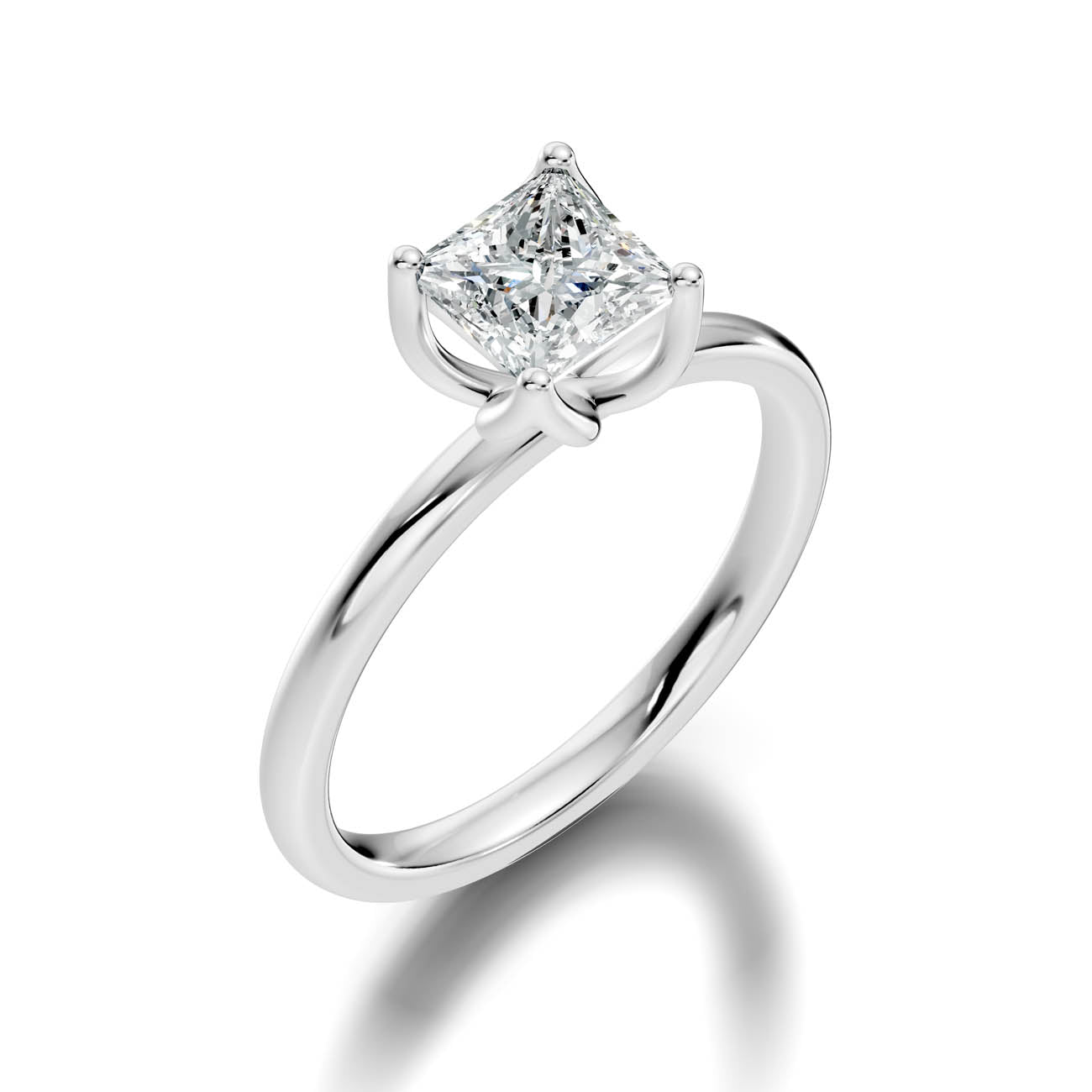 .50-1.50 Ct. Princess Cut Diamond Solitaire Ring with Four-Prong Setting (ja14-b copy) 13