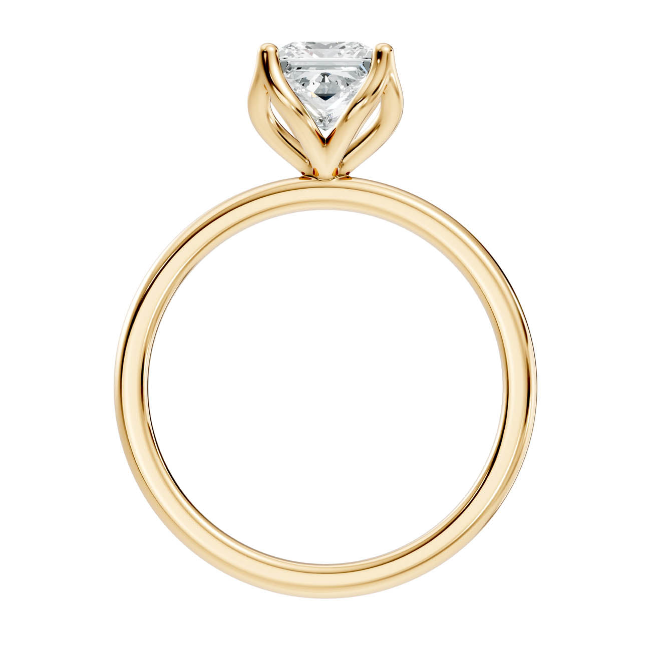 .50-1.50 Ct. Princess Cut Diamond Solitaire Ring with Four-Prong Setting (ja14-b copy) 14