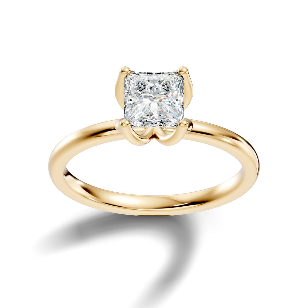 .50-1.50 Ct. Princess Cut Diamond Solitaire Ring with Four-Prong Setting (ja14-b copy) 4