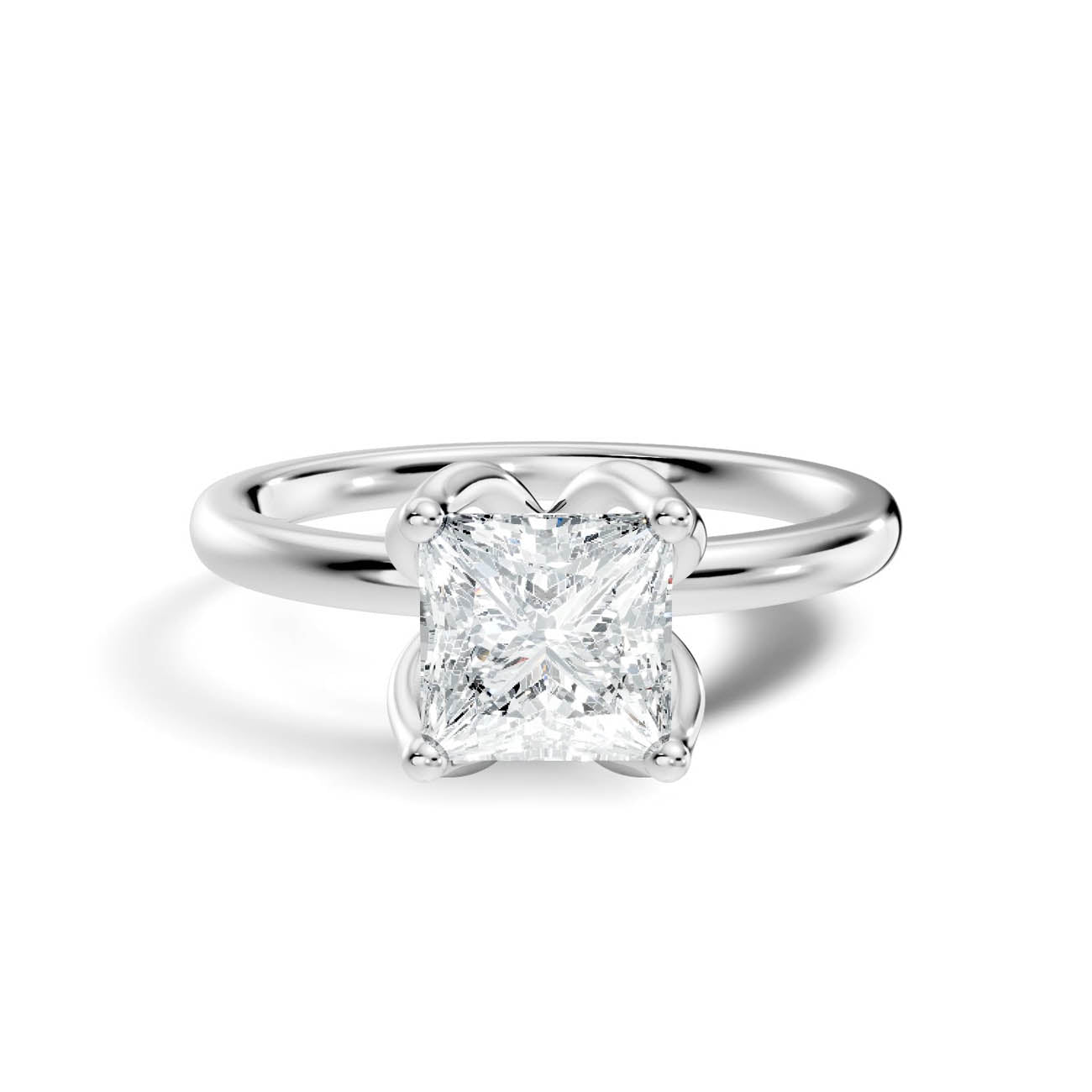.50-1.50 Ct. Princess Cut Diamond Solitaire Ring with Four-Prong Setting (ja14-b copy) 10