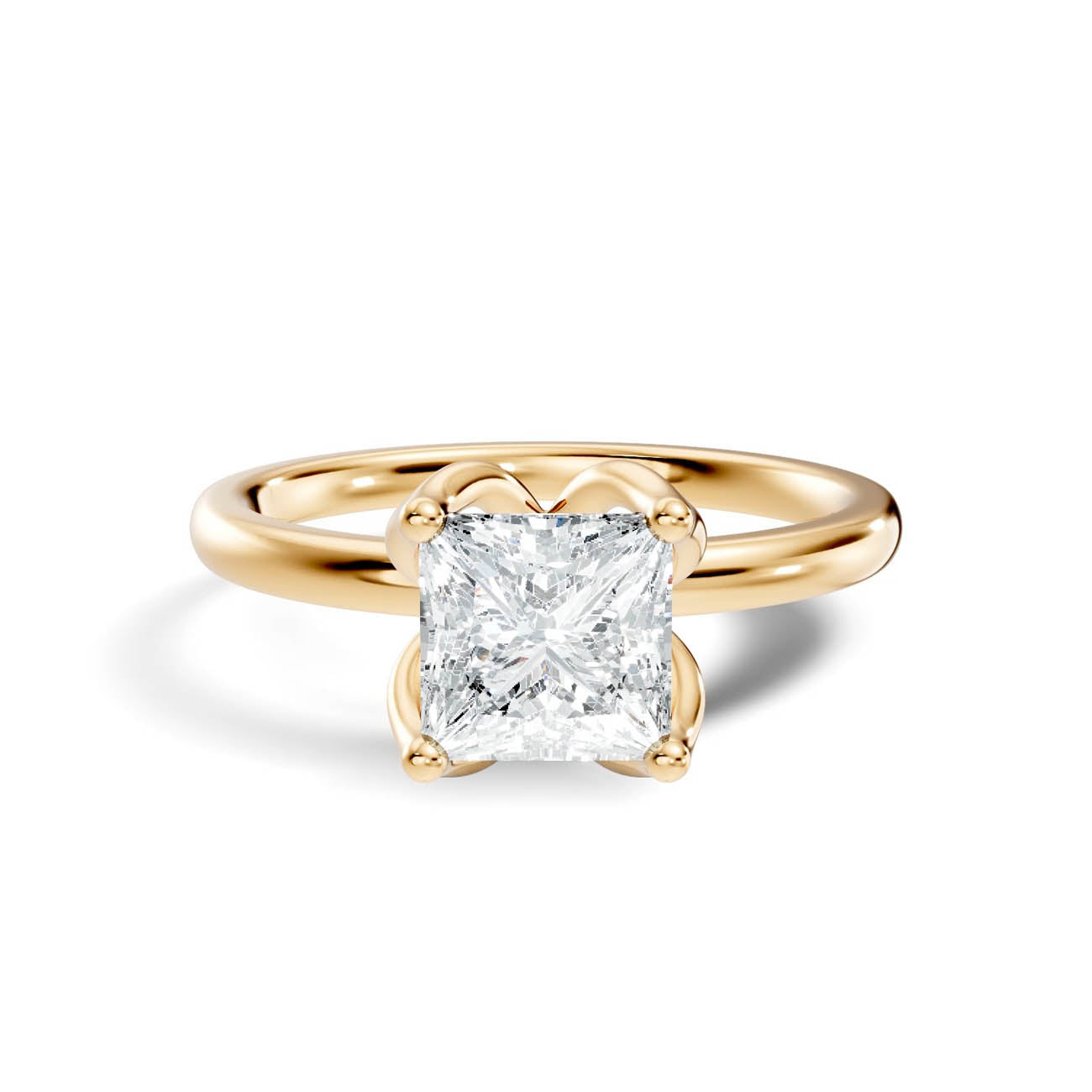 .50-1.50 Ct. Princess Cut Diamond Solitaire Ring with Four-Prong Setting (ja14-b copy) 3