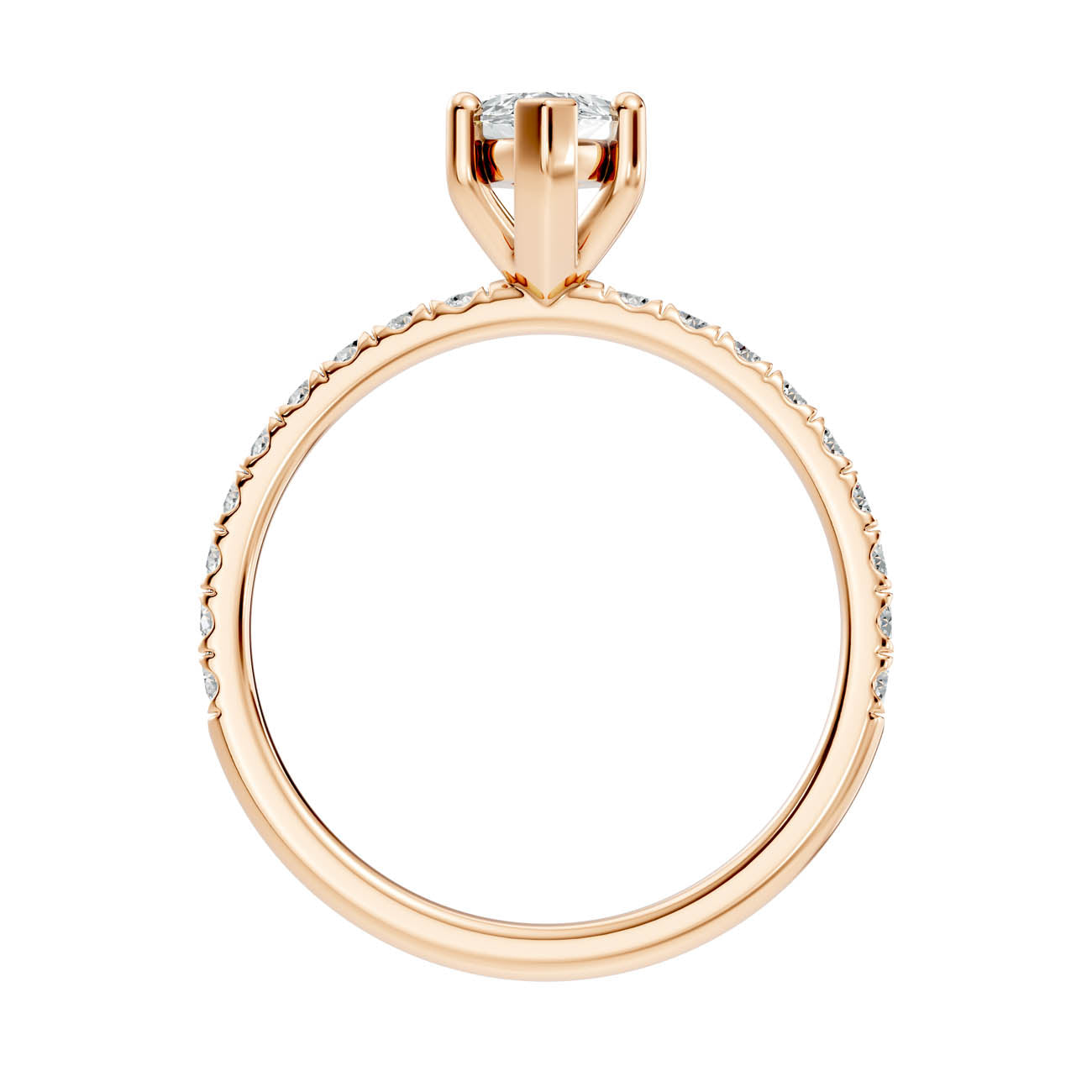 .50-1.50 Ct. Marquise Diamond Ring with Pavé Band (ja16-d) 4