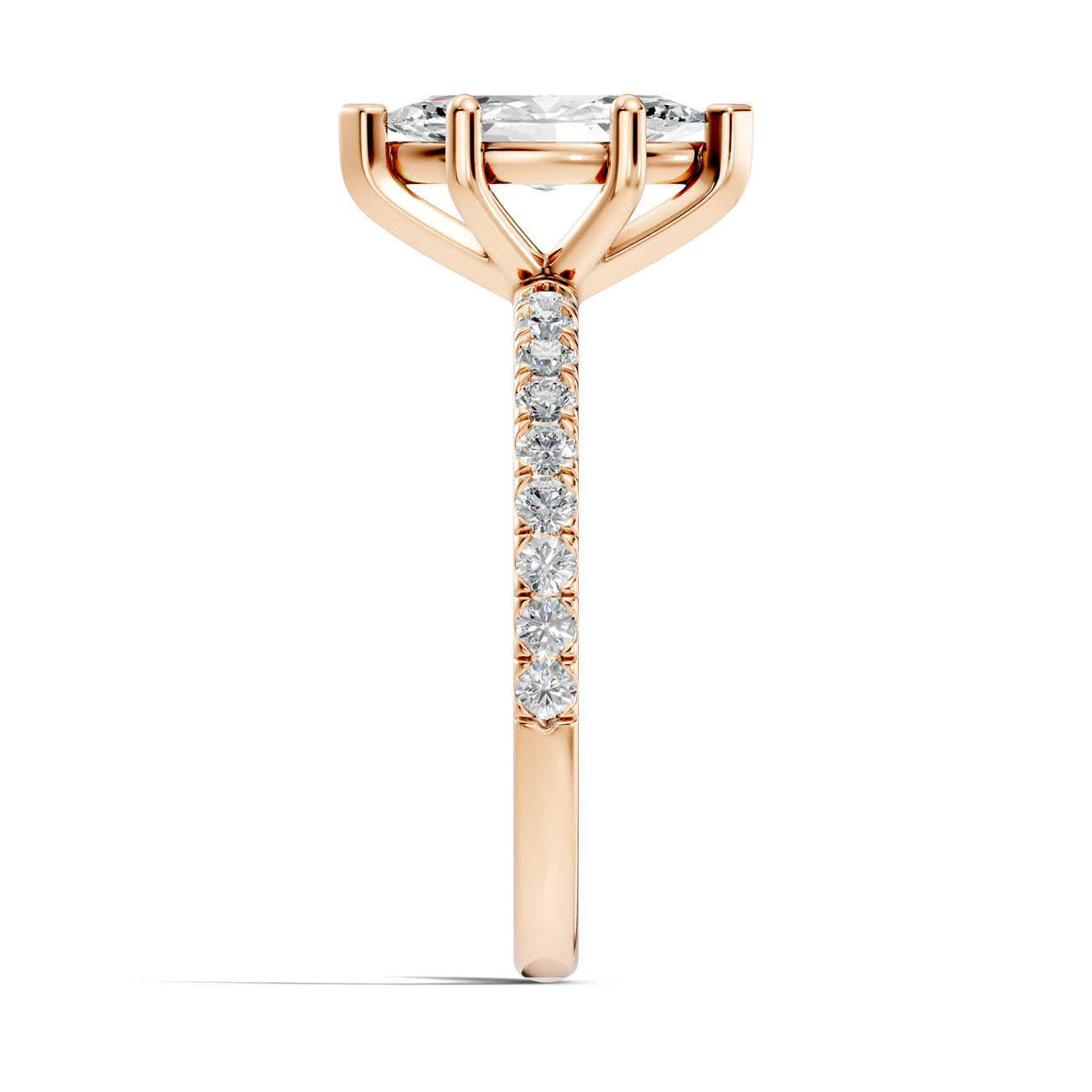 .50-1.50 Ct. Marquise Diamond Ring with Pavé Band (ja16-d) 6