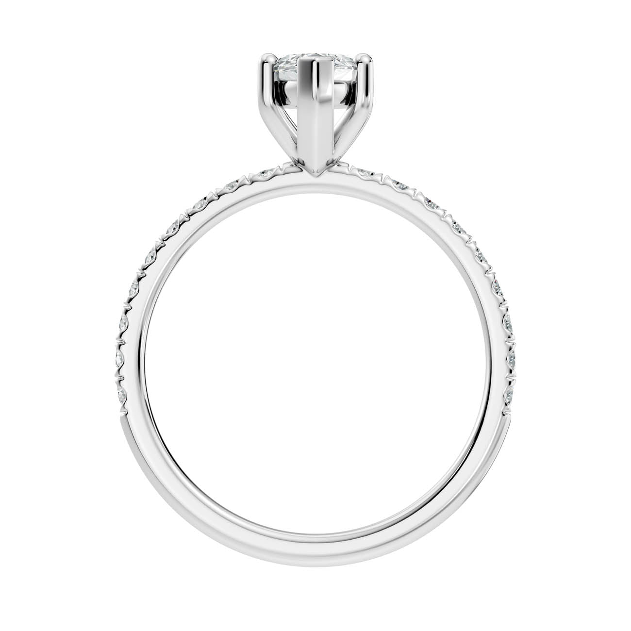 .50-1.50 Ct. Marquise Diamond Ring with Pavé Band (ja16-d) 9