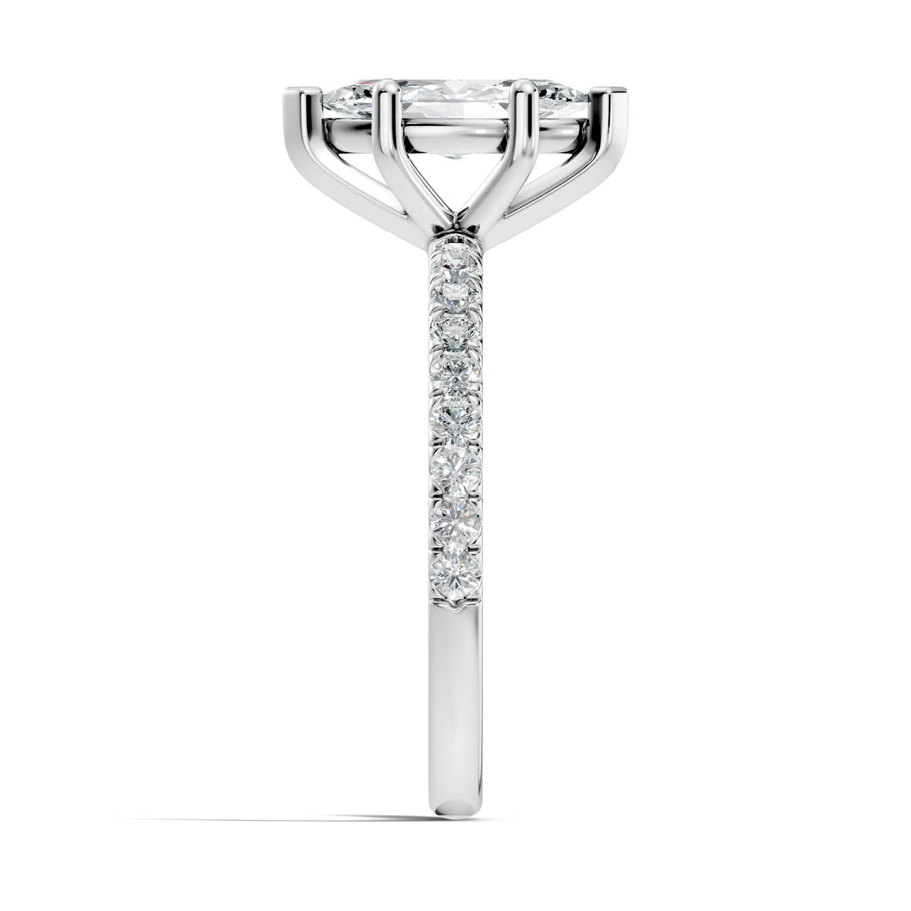 .50-1.50 Ct. Marquise Diamond Ring with Pavé Band (ja16-d) 10
