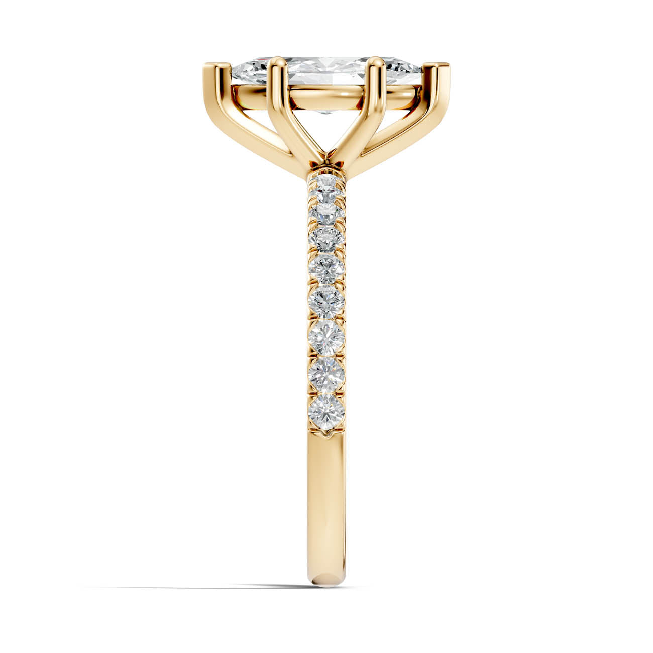 .50-1.50 Ct. Marquise Diamond Ring with Pavé Band (ja16-d) 15