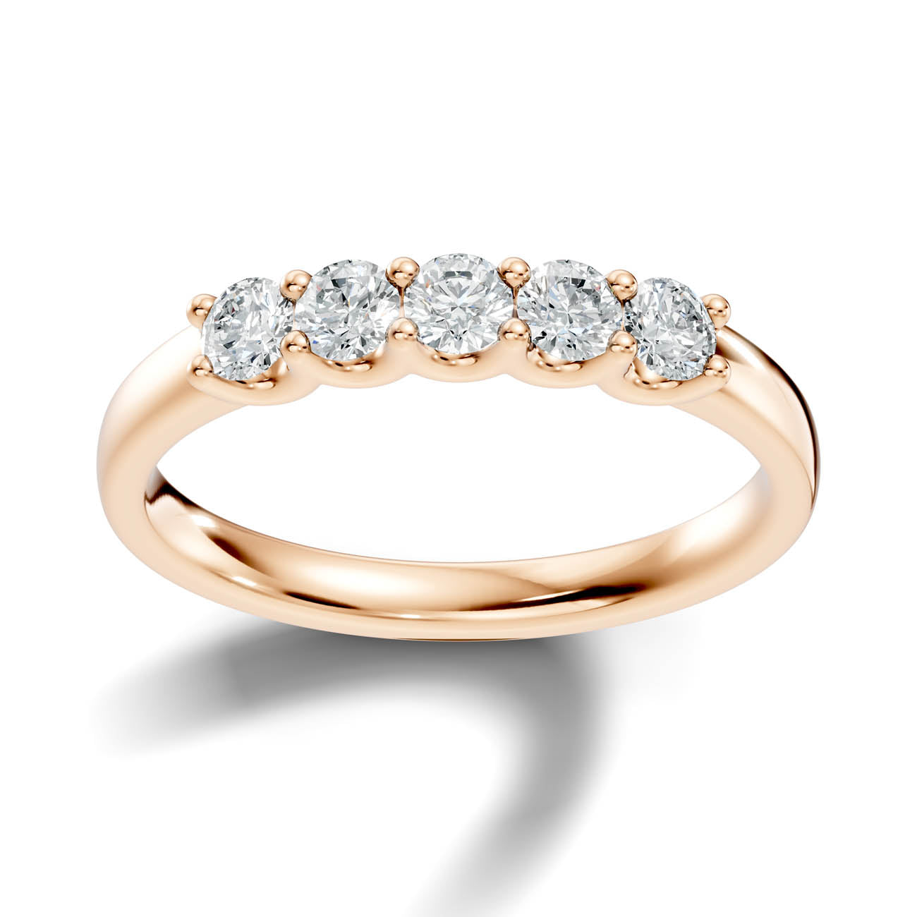 .50 Ct. Round Diamond Five-Stone Ring (18-a) 7