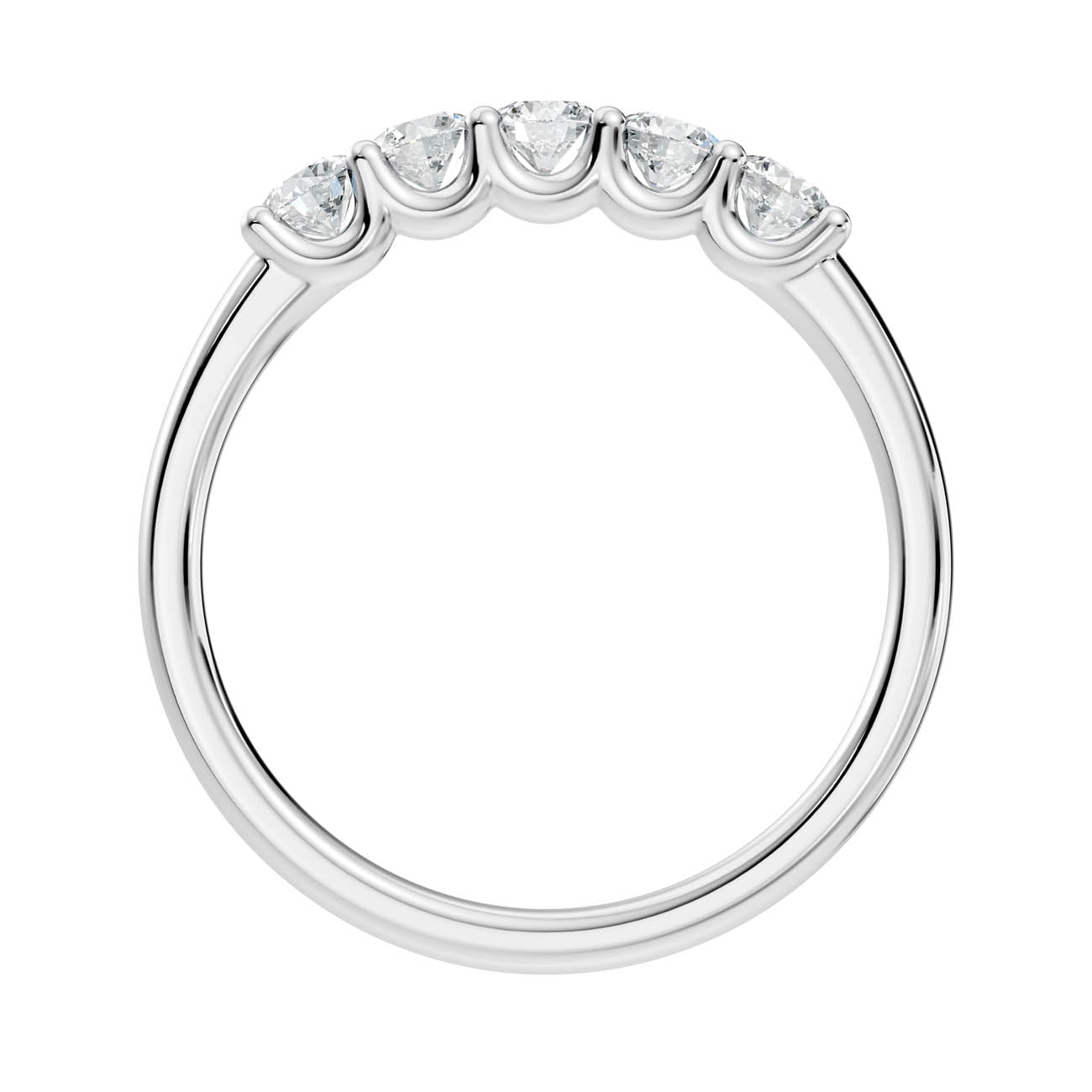 .50 Ct. Round Diamond Five-Stone Ring (18-a) 11
