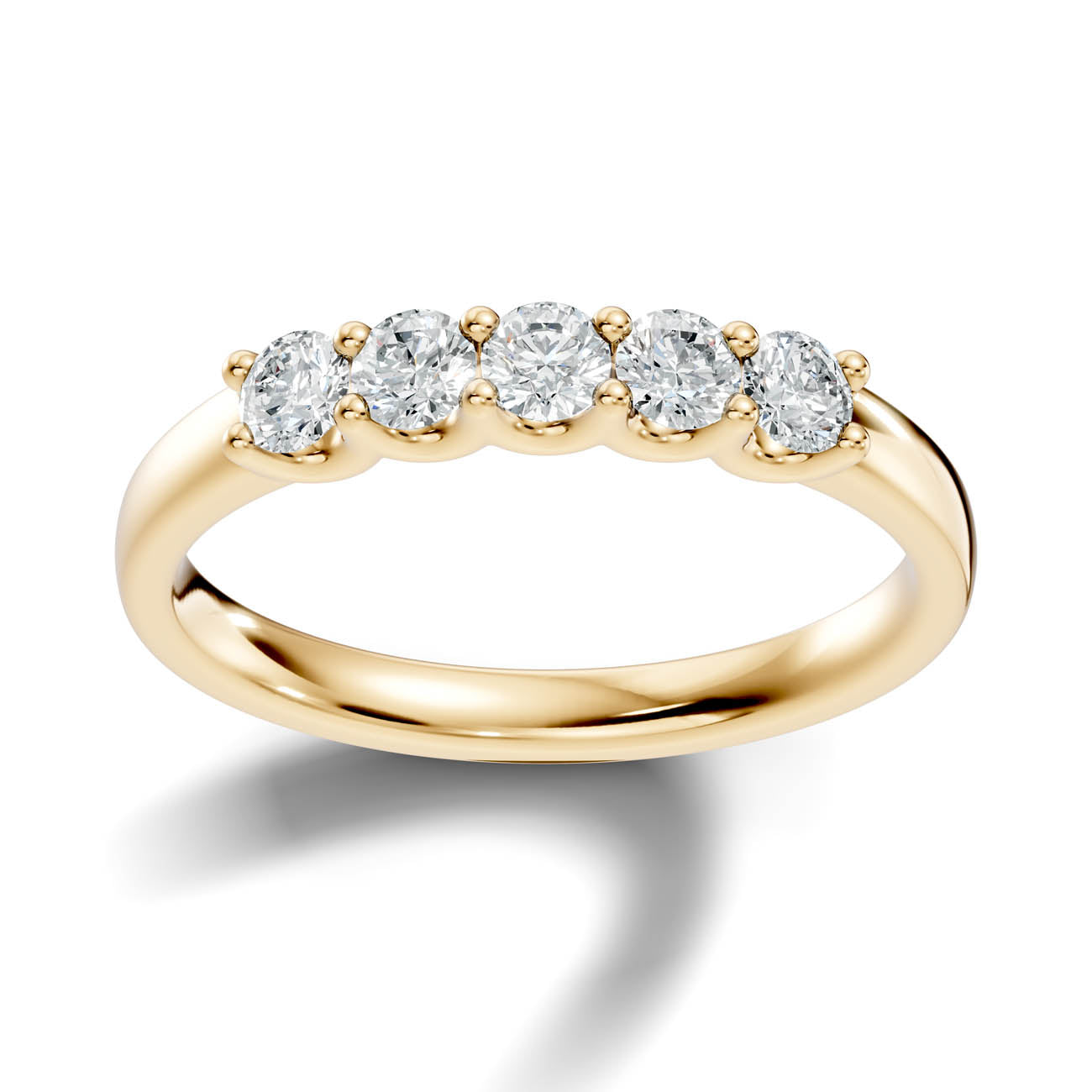 .50 Ct. Round Diamond Five-Stone Ring (18-a) 4