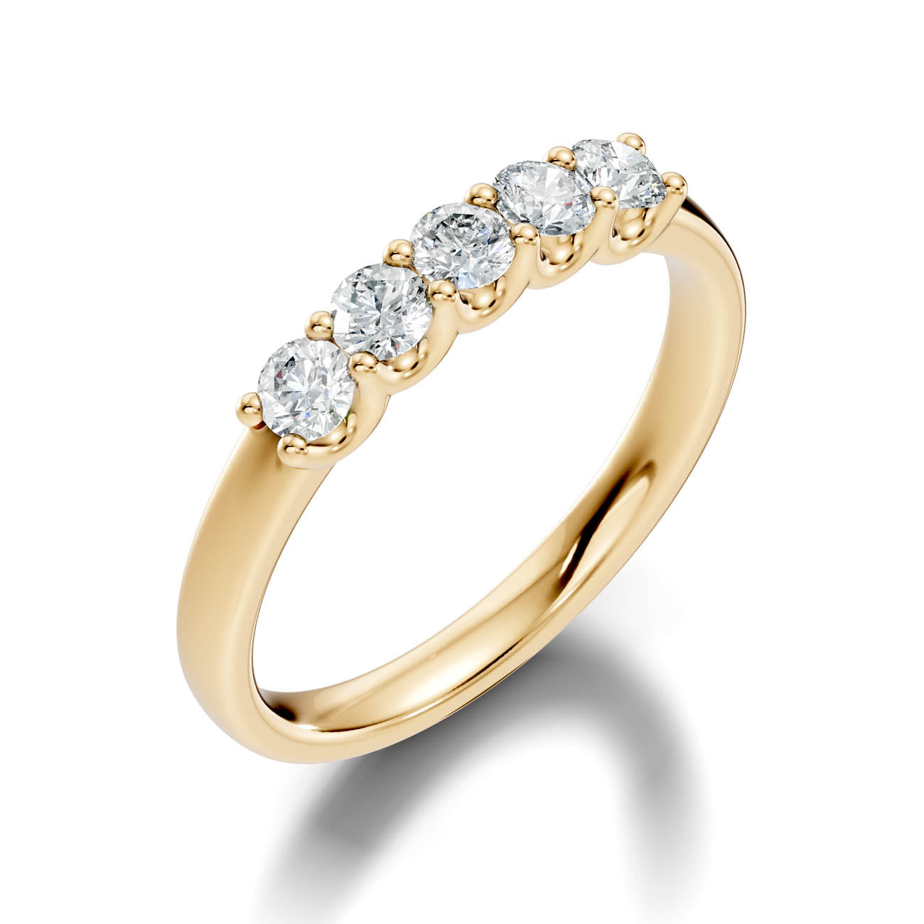 .50 Ct. Round Diamond Five-Stone Ring (18-a)