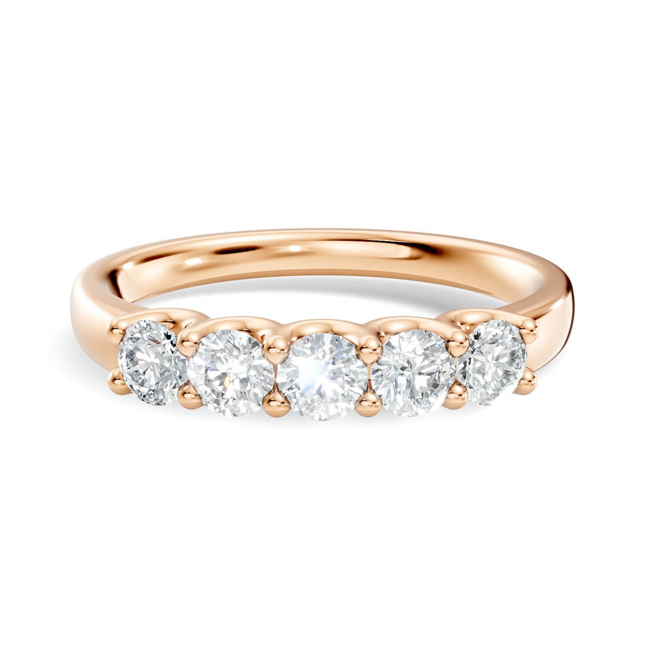 .50 Ct. Round Diamond Five-Stone Ring (18-a) 6