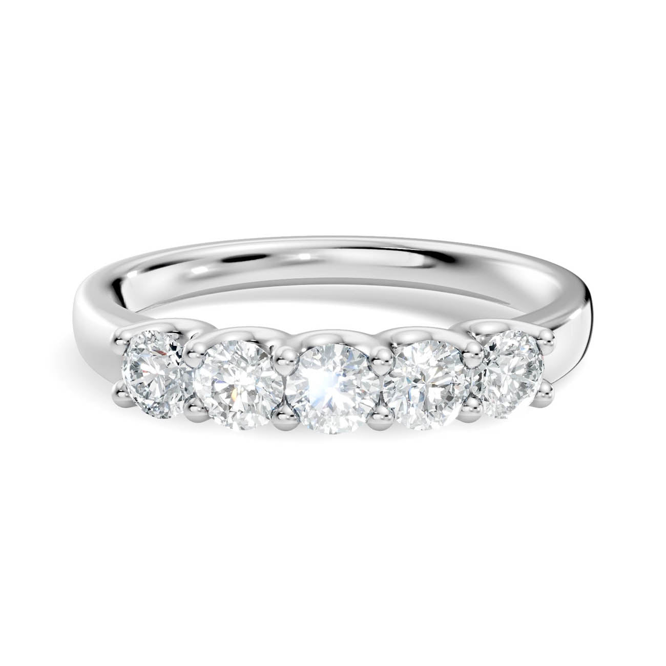 .50 Ct. Round Diamond Five-Stone Ring (18-a) 10