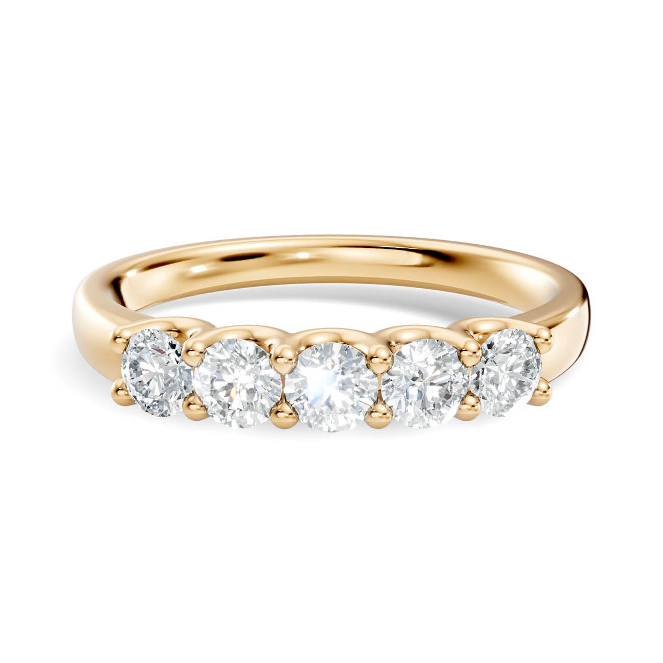 .50 Ct. Round Diamond Five-Stone Ring (18-a) 3