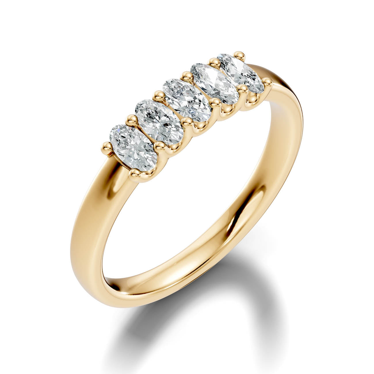 .50 Ct. Oval Diamond Five-Stone Ring (18-b)