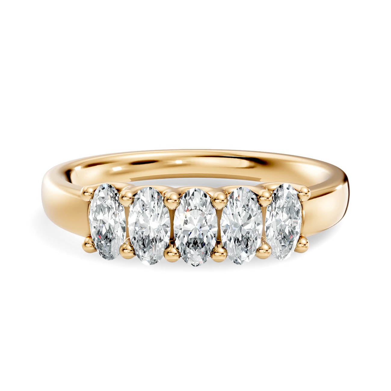 .50 Ct. Oval Diamond Five-Stone Ring (18-b) 3