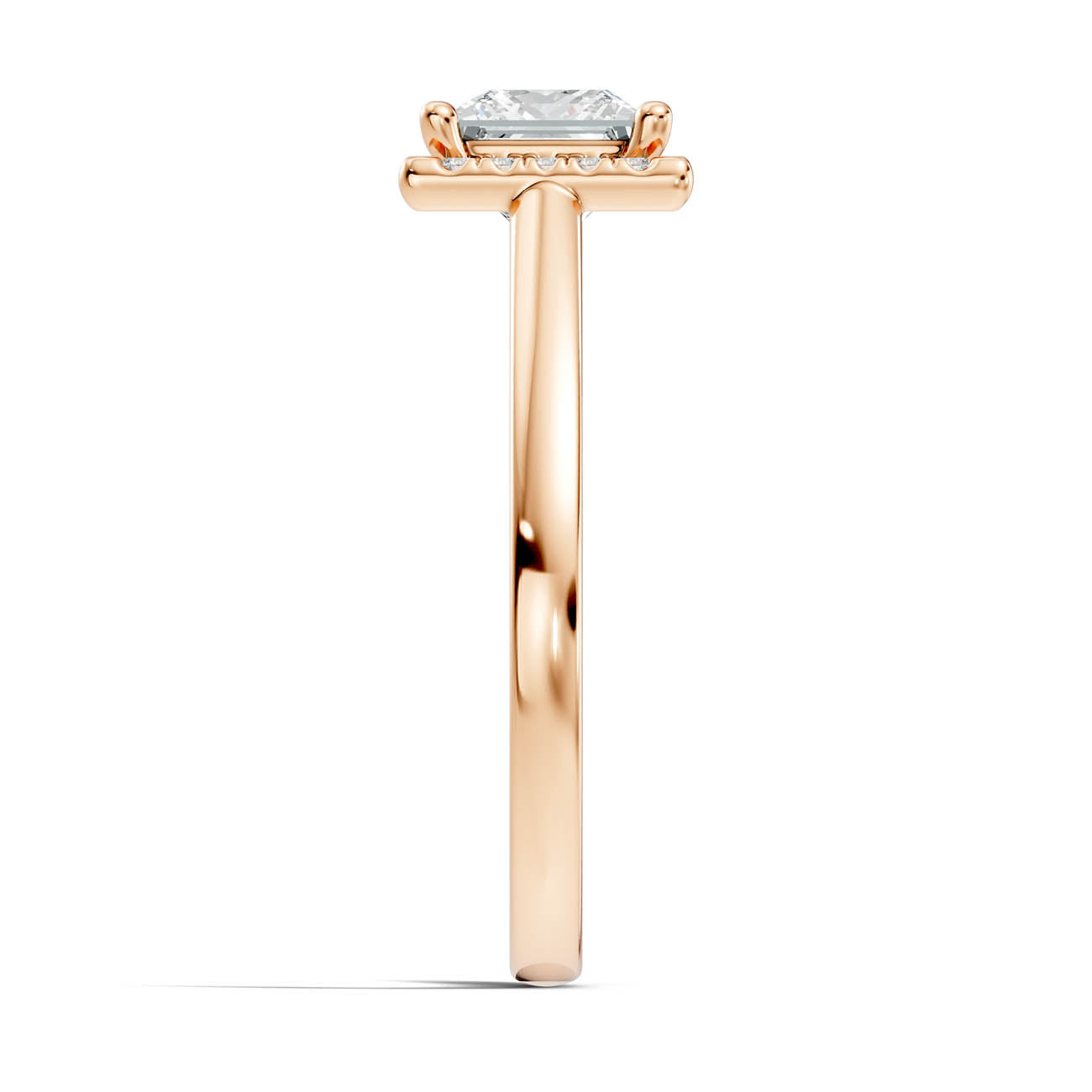 .50-1.00 Ct. Princess Cut Diamond Halo Ring with Four-Prong Setting (ja1-b copy) 8