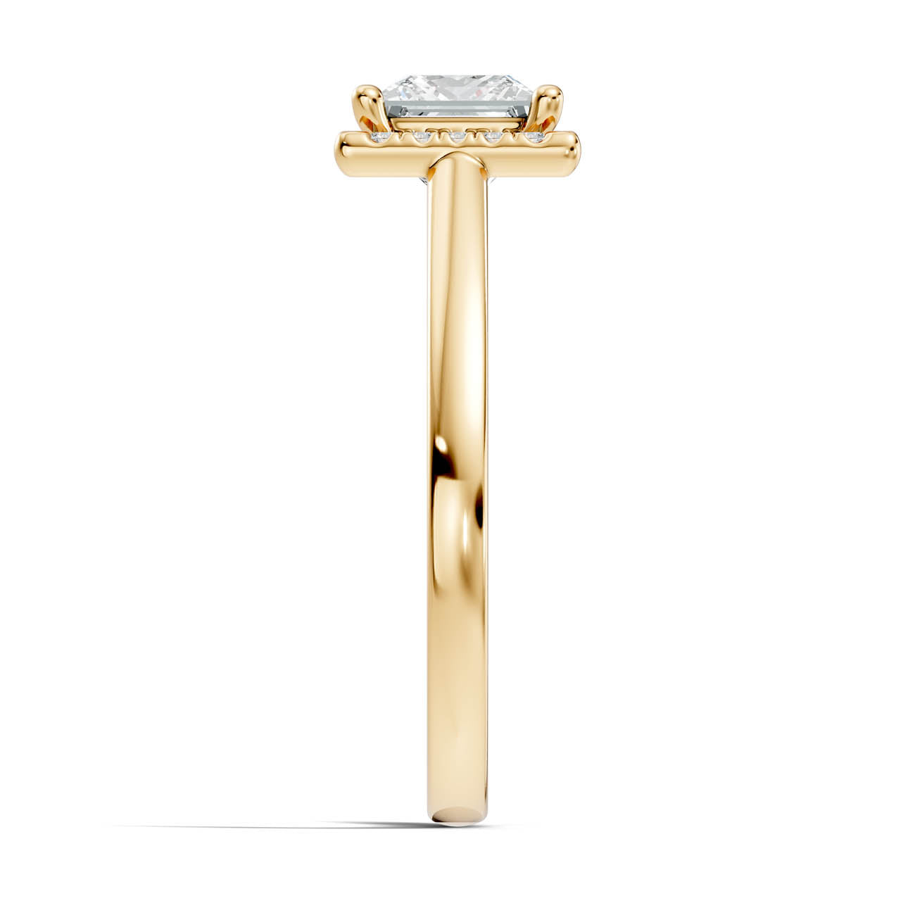 .50-1.00 Ct. Princess Cut Diamond Halo Ring with Four-Prong Setting (ja1-b copy) 15