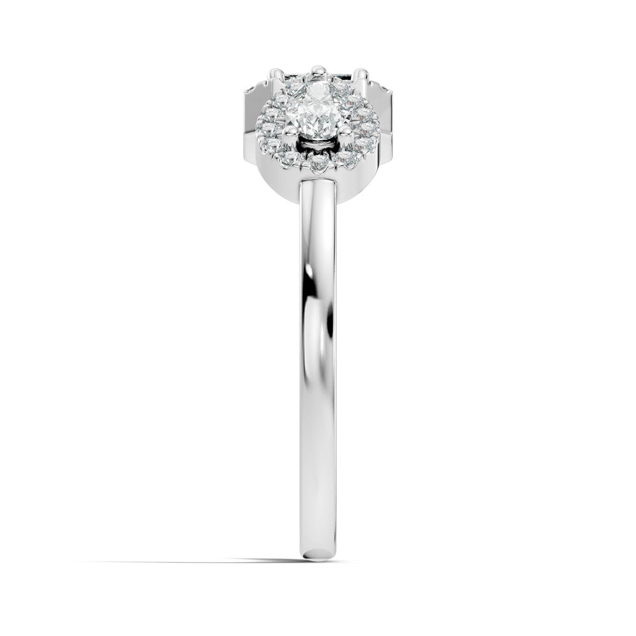 .35 Ct. Open Halo Diamond Bypass Ring with Dual Bezel Accents (ja9-a copy) 8