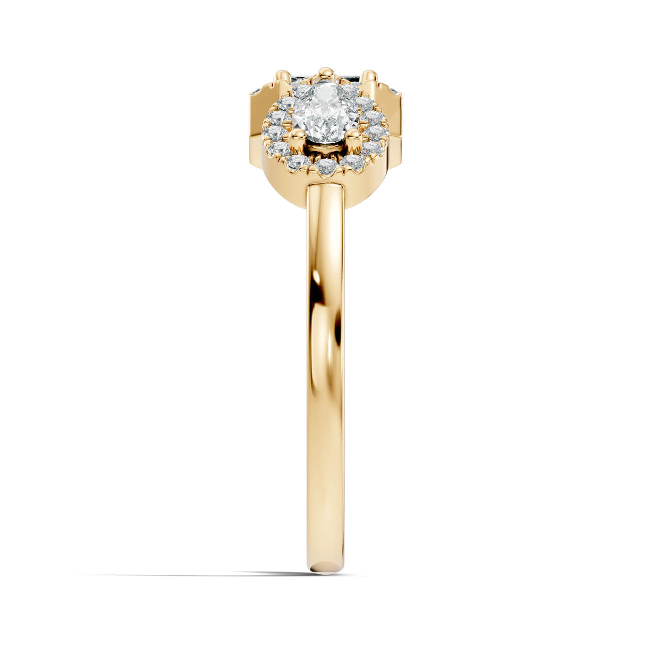 .35 Ct. Open Halo Diamond Bypass Ring with Dual Bezel Accents (ja9-a copy) 13