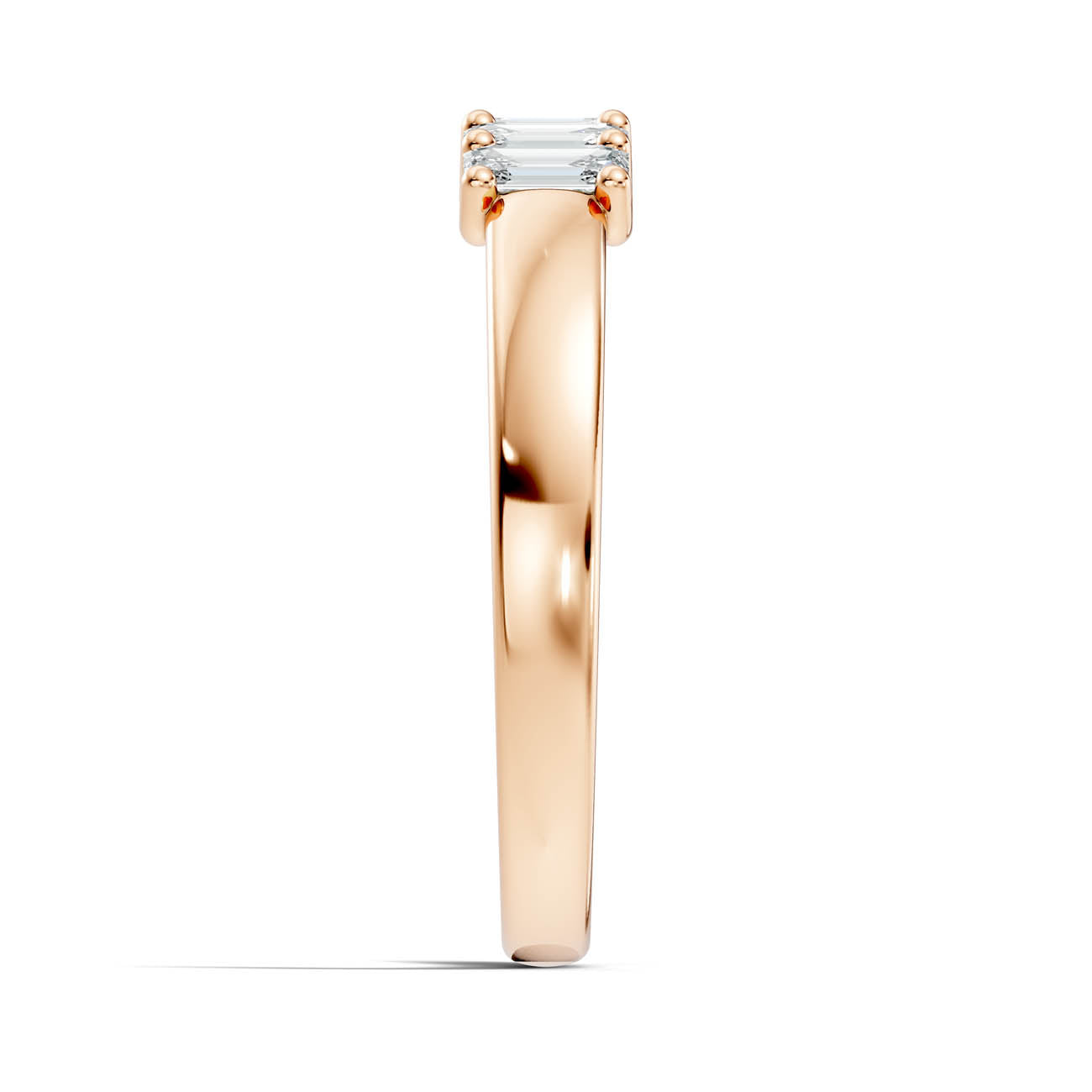 .50 Ct. Emerald Cut Diamond Five-Stone Ring (18-c) 8