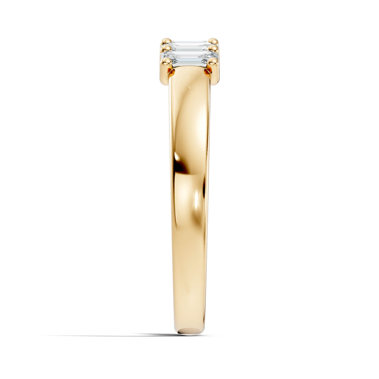 .50 Ct. Emerald Cut Diamond Five-Stone Ring (18-c) 15
