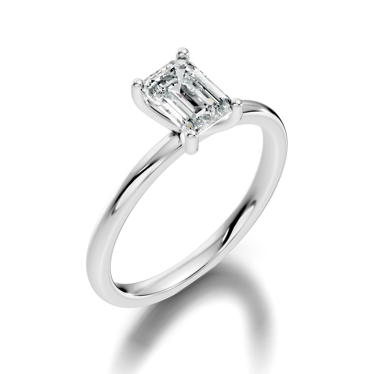 .50-1.50 Ct. Emerald-Cut Diamond Solitaire Ring with Four-Prong Setting (ja11-b copy) 13