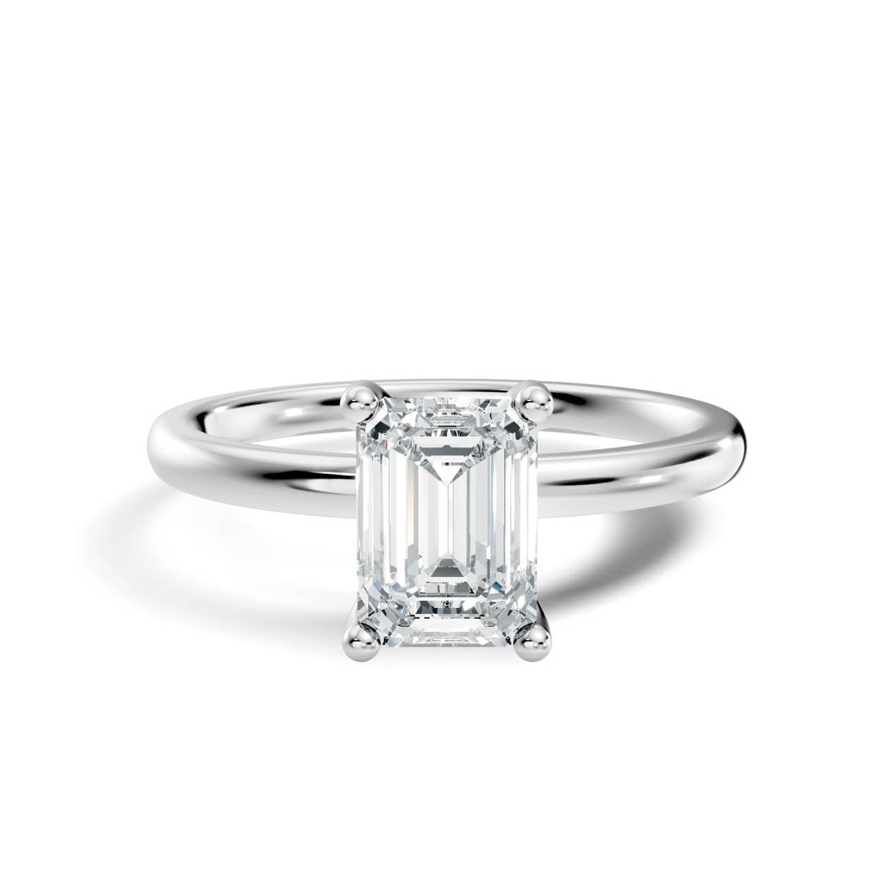 .50-1.50 Ct. Emerald-Cut Diamond Solitaire Ring with Four-Prong Setting (ja11-b copy) 10