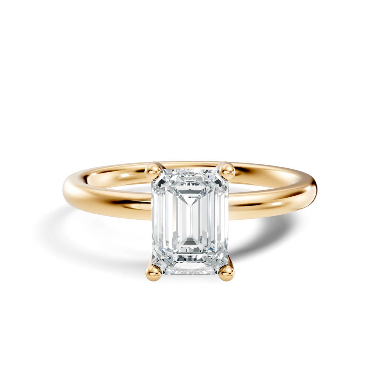 .50-1.50 Ct. Emerald-Cut Diamond Solitaire Ring with Four-Prong Setting (ja11-b copy) 3