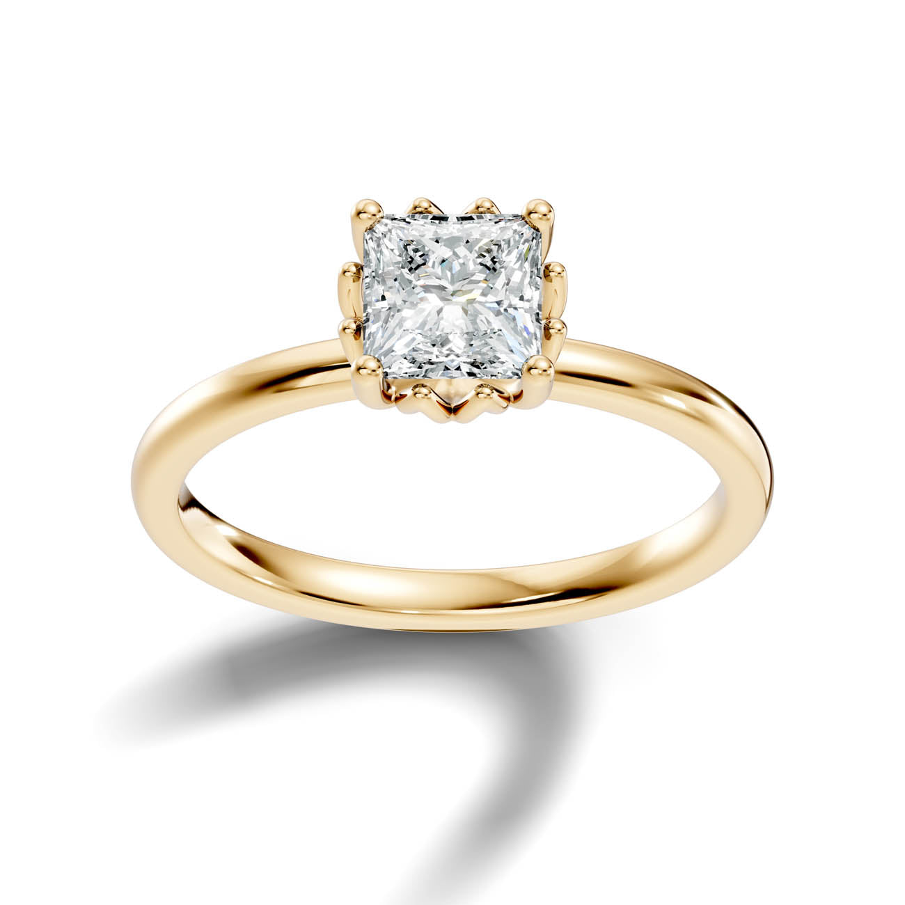 .50-1.50 Ct. Princess Cut Diamond Solitaire Ring with Prong Setting (ja13-b copy) 4