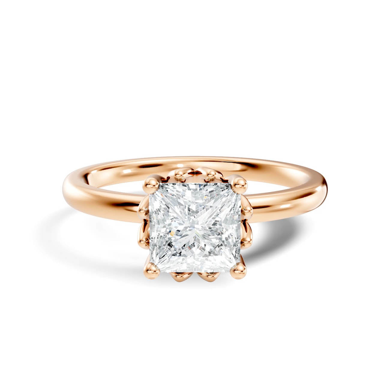 .50-1.50 Ct. Princess Cut Diamond Solitaire Ring with Prong Setting (ja13-b copy) 6