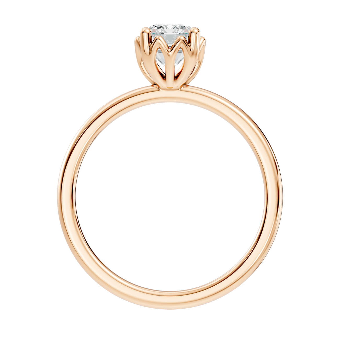 .50-1.50 Ct. Classic Emerald-Cut Diamond Solitaire Ring with Eight-Prong Setting (ja13-c copy) 5