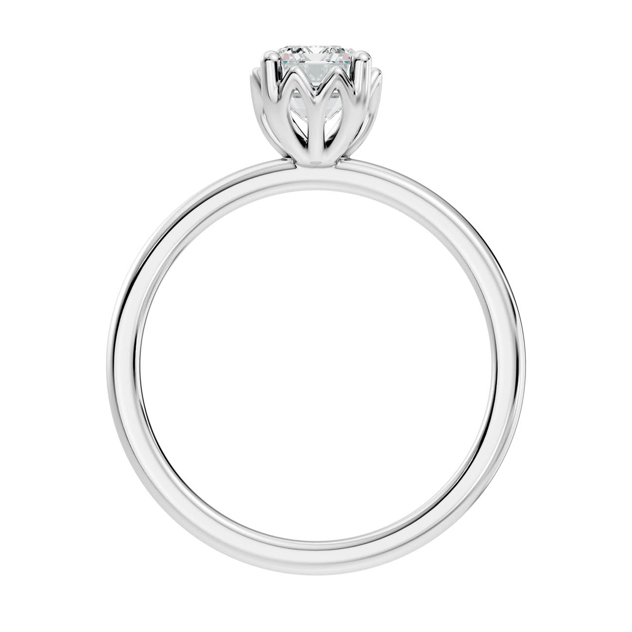 .50-1.50 Ct. Classic Emerald-Cut Diamond Solitaire Ring with Eight-Prong Setting (ja13-c copy) 11