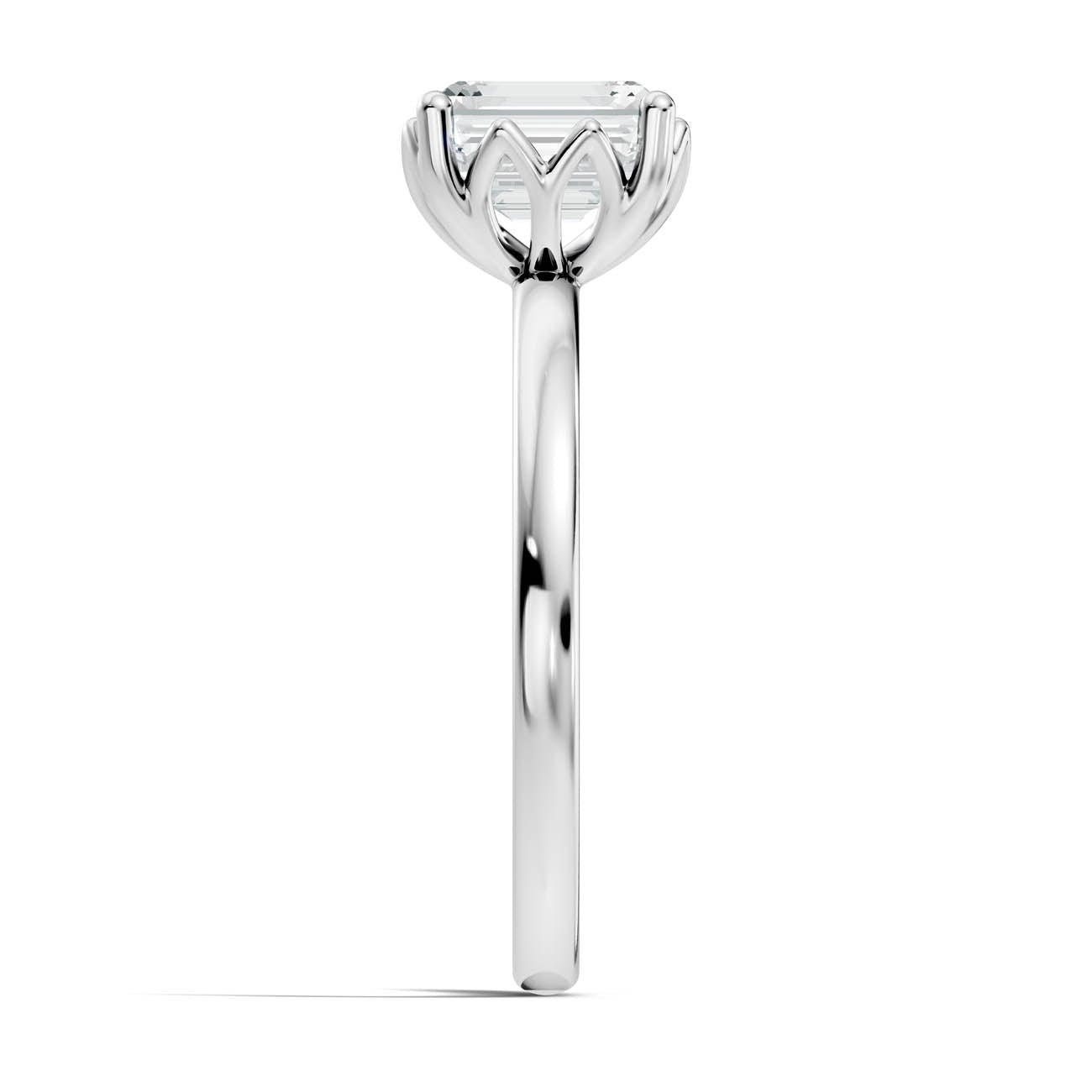 .50-1.50 Ct. Classic Emerald-Cut Diamond Solitaire Ring with Eight-Prong Setting (ja13-c copy) 12