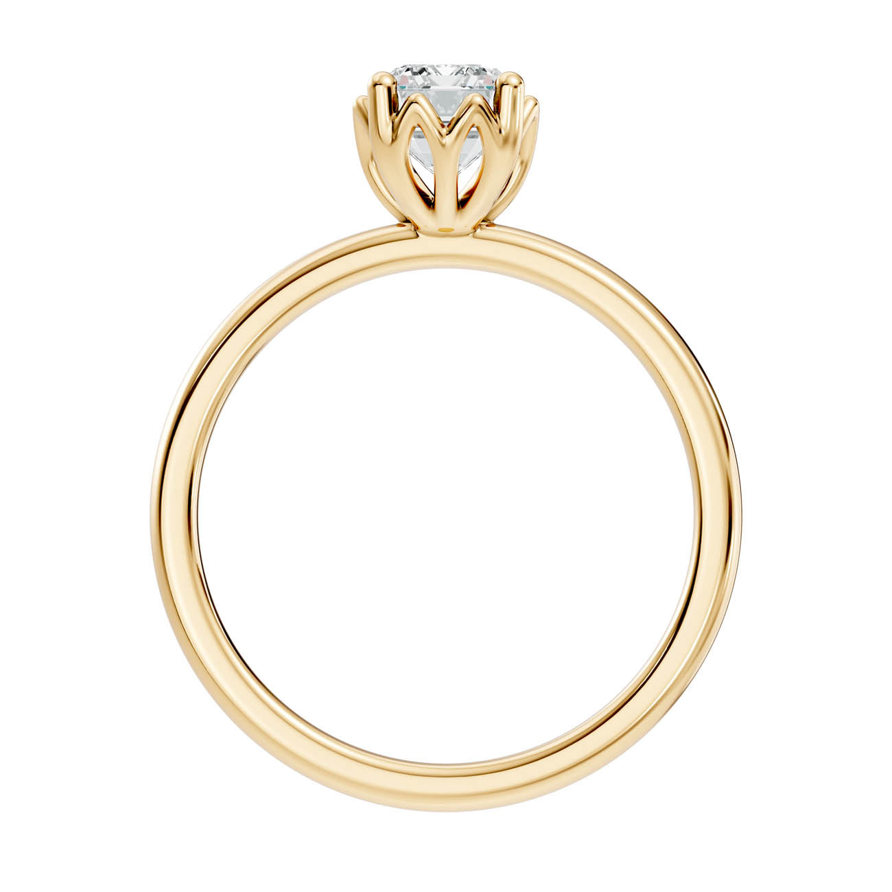.50-1.50 Ct. Classic Emerald-Cut Diamond Solitaire Ring with Eight-Prong Setting (ja13-c copy) 14