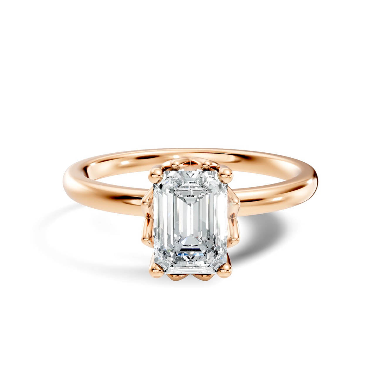 .50-1.50 Ct. Classic Emerald-Cut Diamond Solitaire Ring with Eight-Prong Setting (ja13-c copy) 6