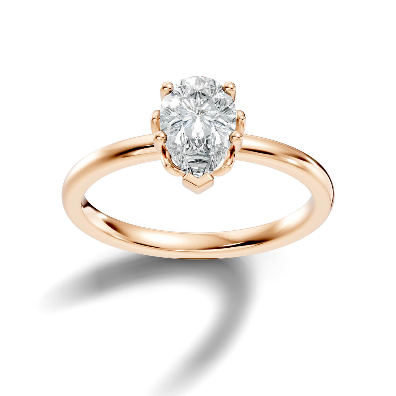 .50-1.50 Ct. Classic Pear-Shaped Diamond Solitaire Ring with Six-Prong Setting (ja13-f copy) 7