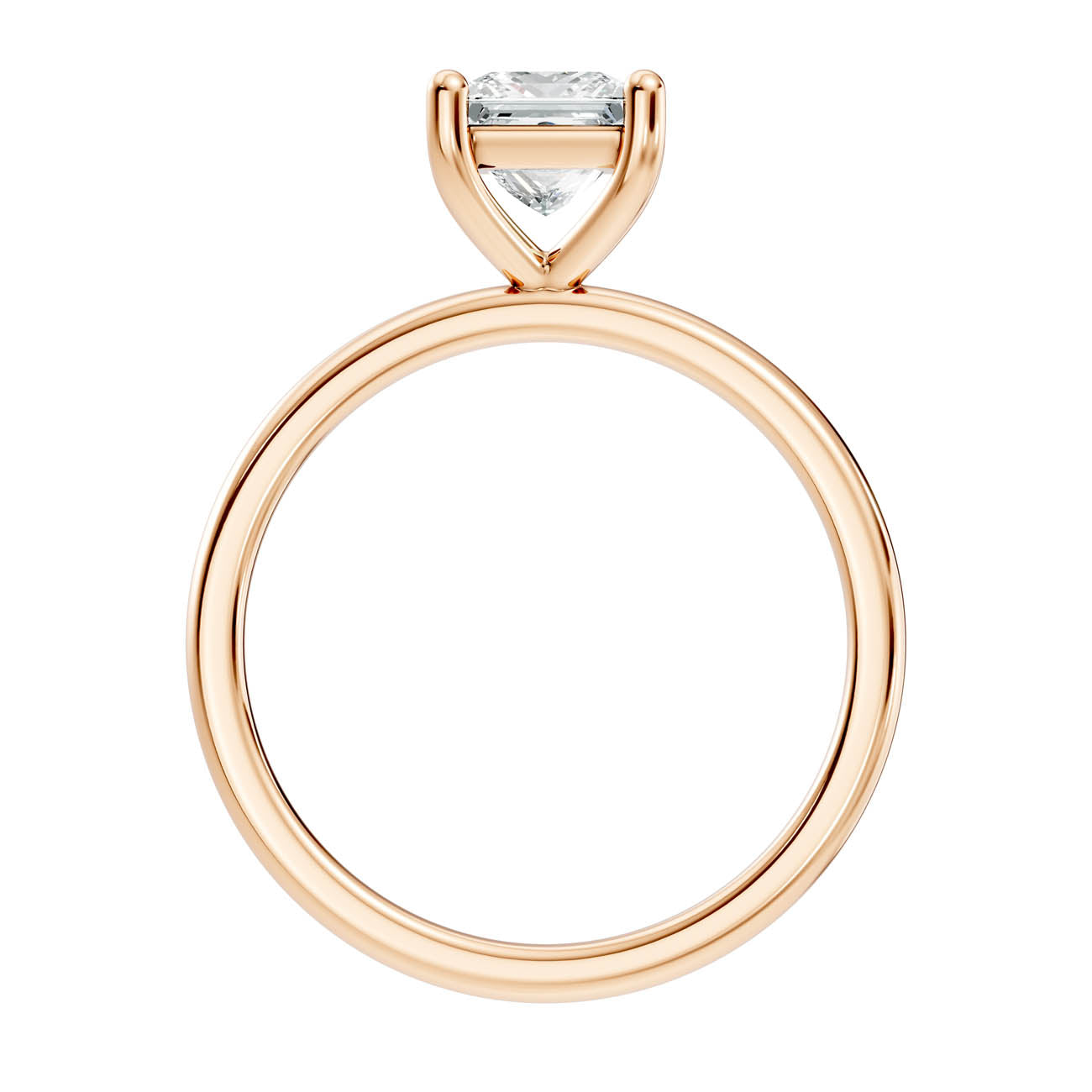 .50-1.50 Ct. Classic Princess-Cut Diamond Solitaire Ring with Four-Prong Setting (ja16-b copy) 4