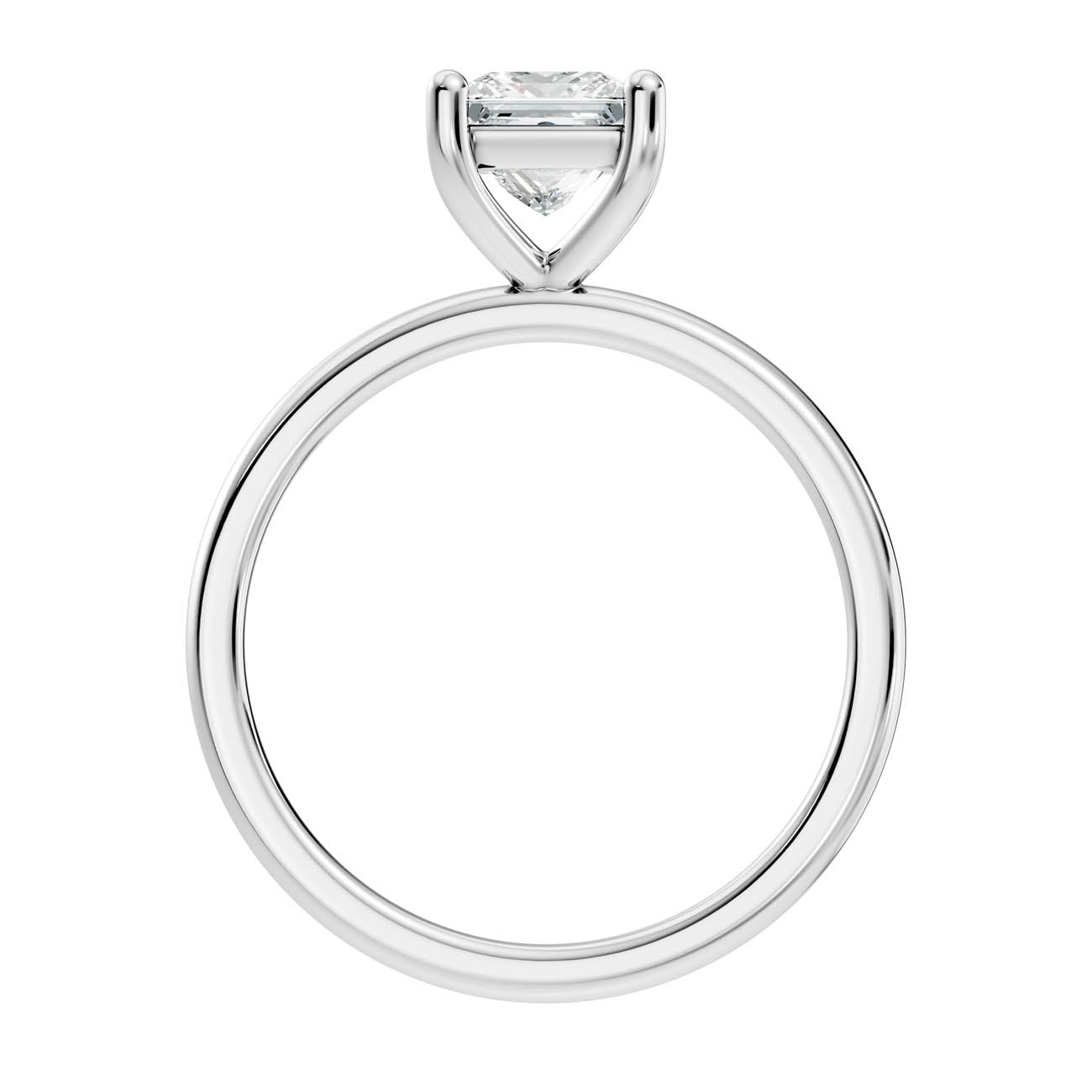 .50-1.50 Ct. Classic Princess-Cut Diamond Solitaire Ring with Four-Prong Setting (ja16-b copy) 9