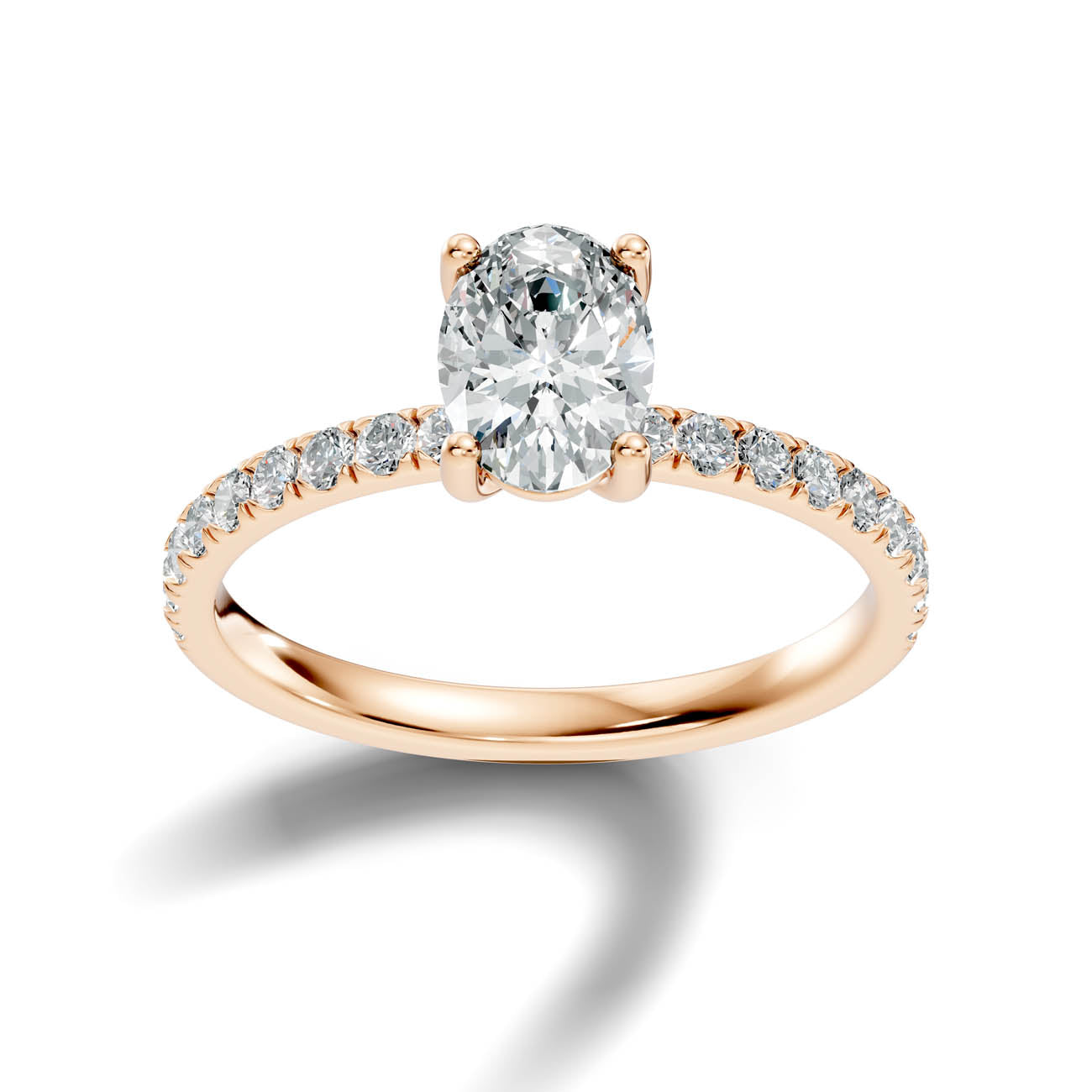.50-1.50 Ct. Oval Diamond Ring with Diamond Band (ja16-e) 5