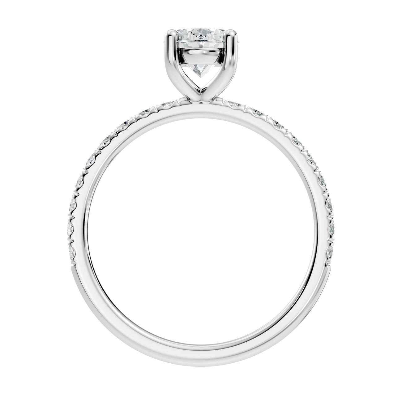 .50-1.50 Ct. Oval Diamond Ring with Diamond Band (ja16-e) 9