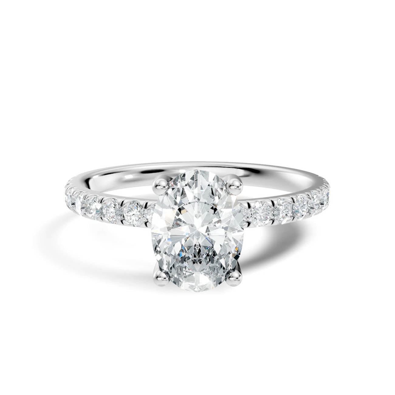 .50-1.50 Ct. Oval Diamond Ring with Diamond Band (ja16-e) 8