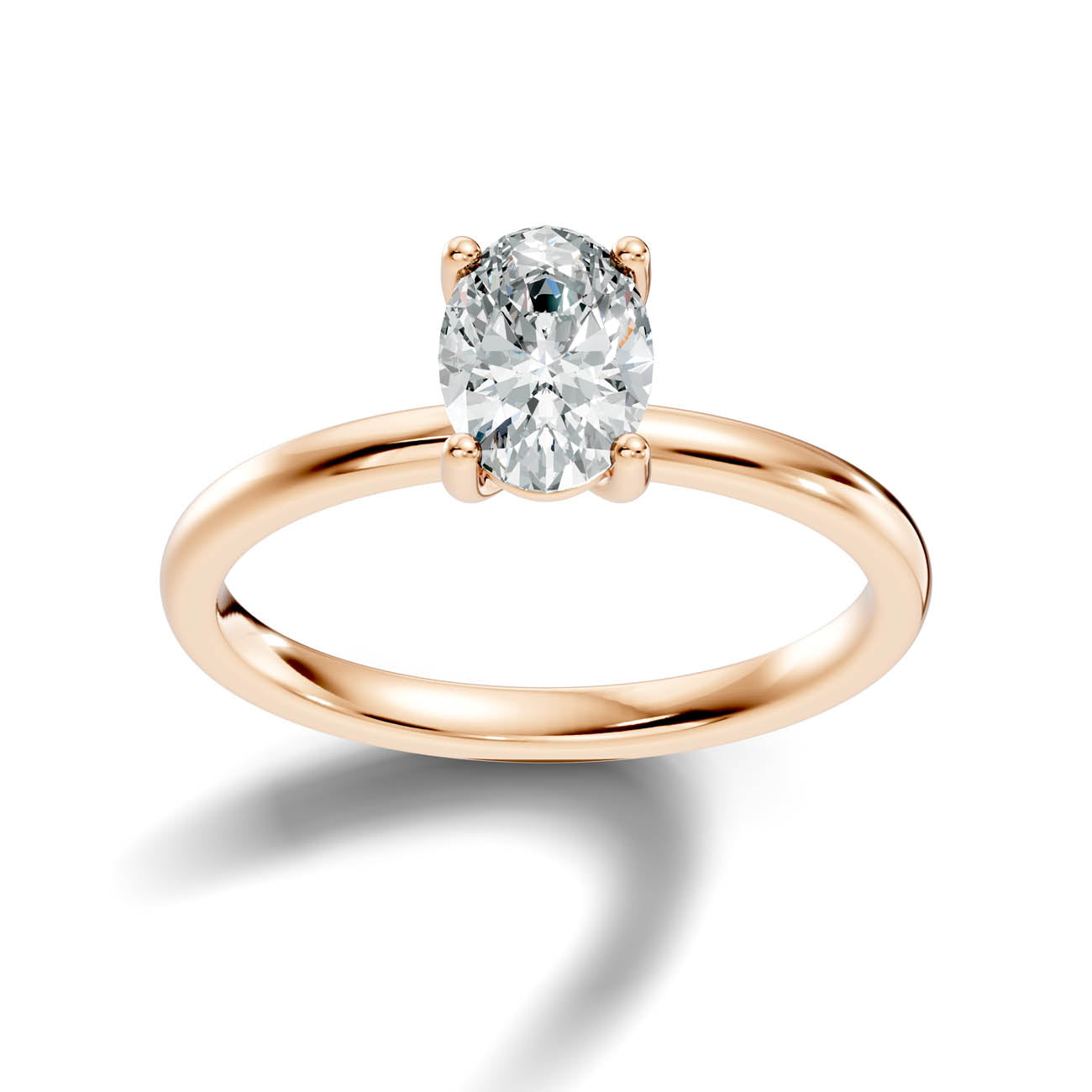 .50-1.50 Ct. Oval Diamond Solitaire Ring with Four-Prong Setting (ja16-e copy) 6